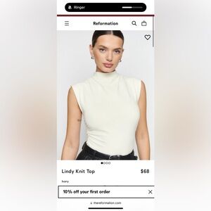 Reformation Lindy Top White